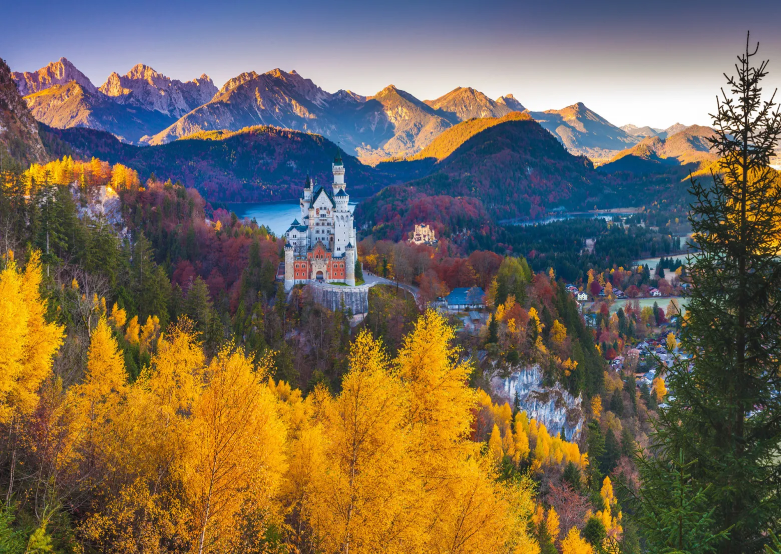 PQ Puzzle 1000 el. Jesień na Zamku Neuschwanstein / Niemcy