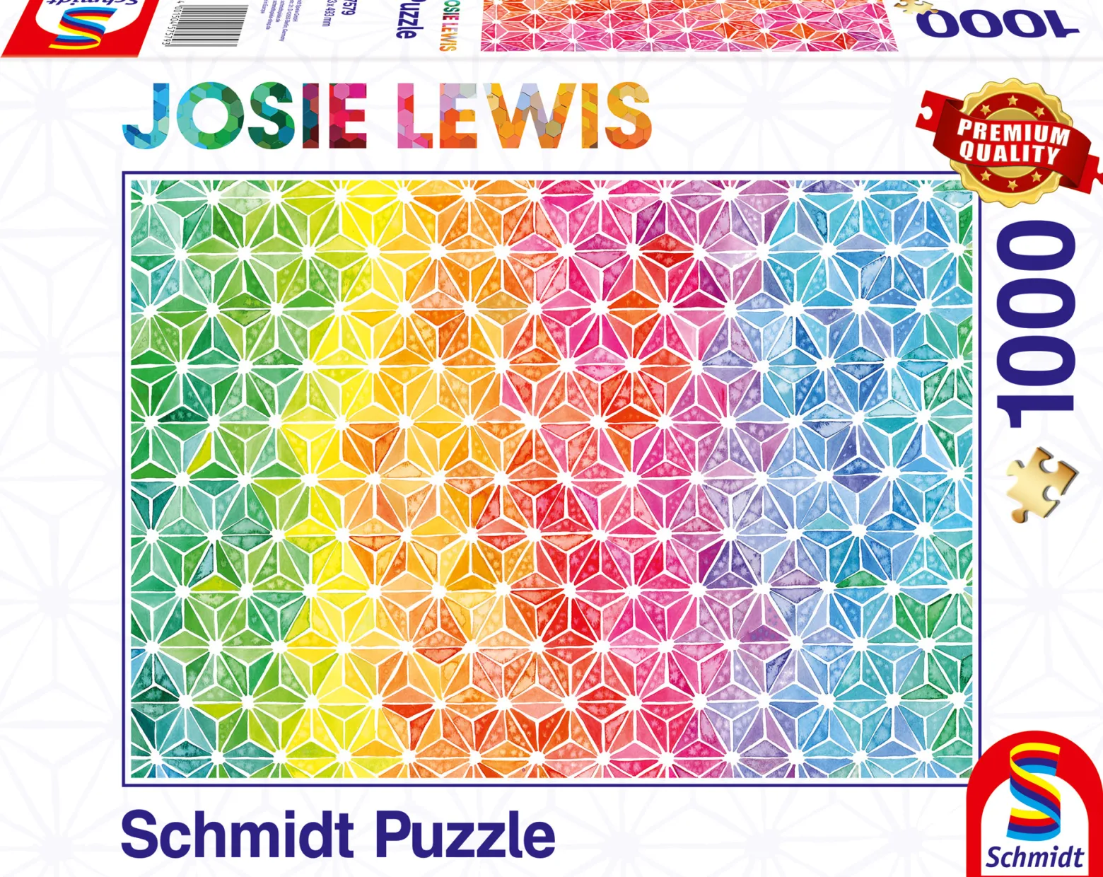 PQ Puzzle 1000 el. JOSIE LEWIS Kolorowe trójkąty