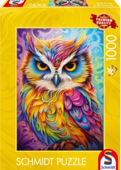 PQ Puzzle 1000 el. Kolorowa sowa