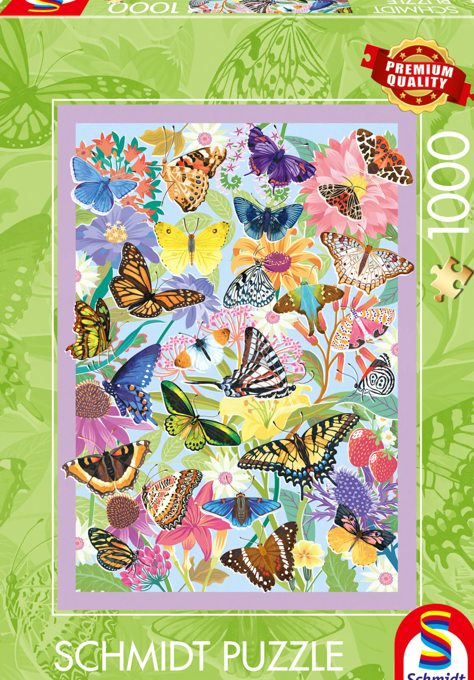 PQ Puzzle 1000 el. Kolorowe motyle