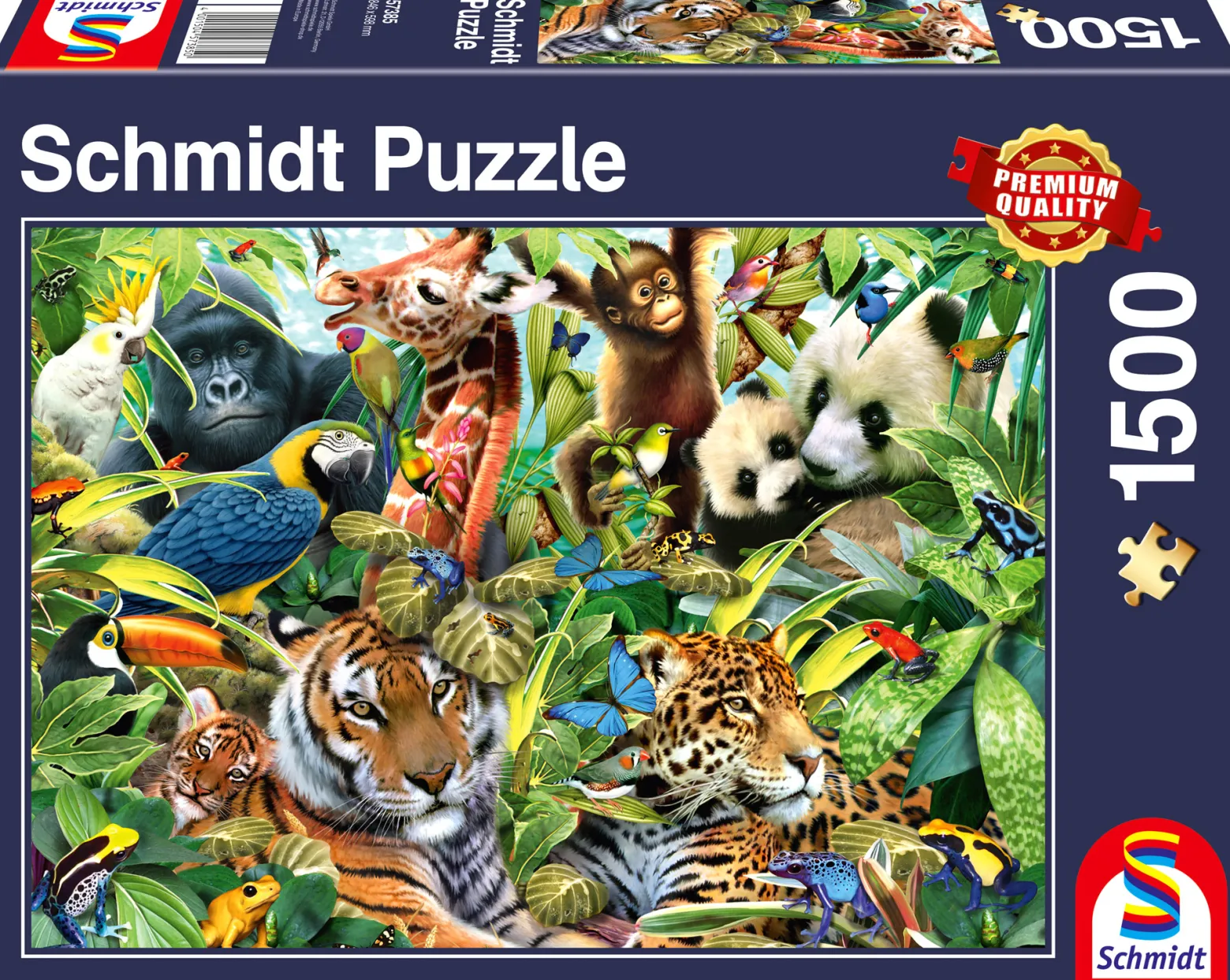 PQ Puzzle 1500 el. Kolorowy świat zwierząt