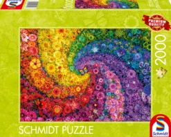 PQ Puzzle 2000 el. Kolorowy wir kwiatów i motyli