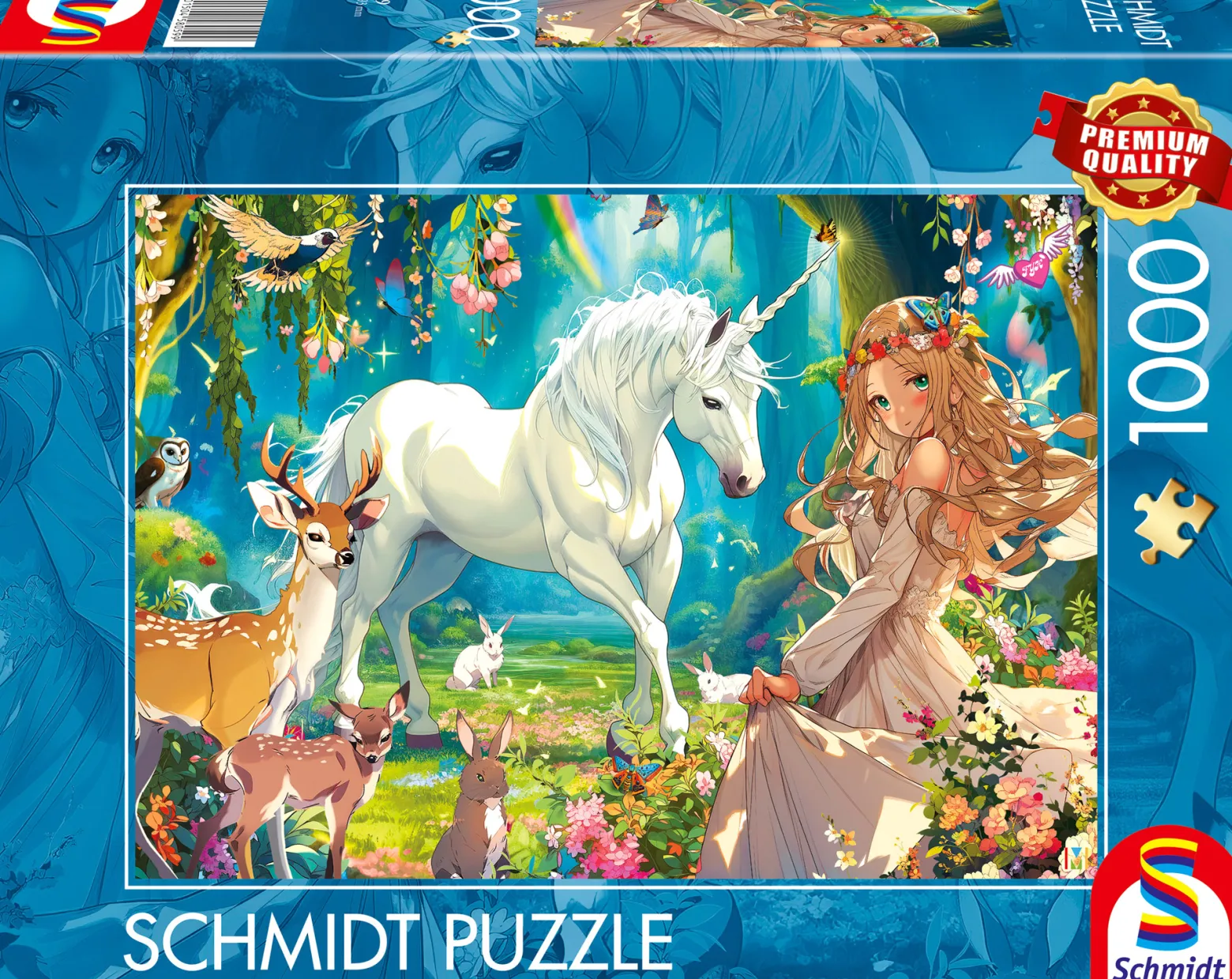 PQ Puzzle 1000 el. Księżniczka i jednorożec