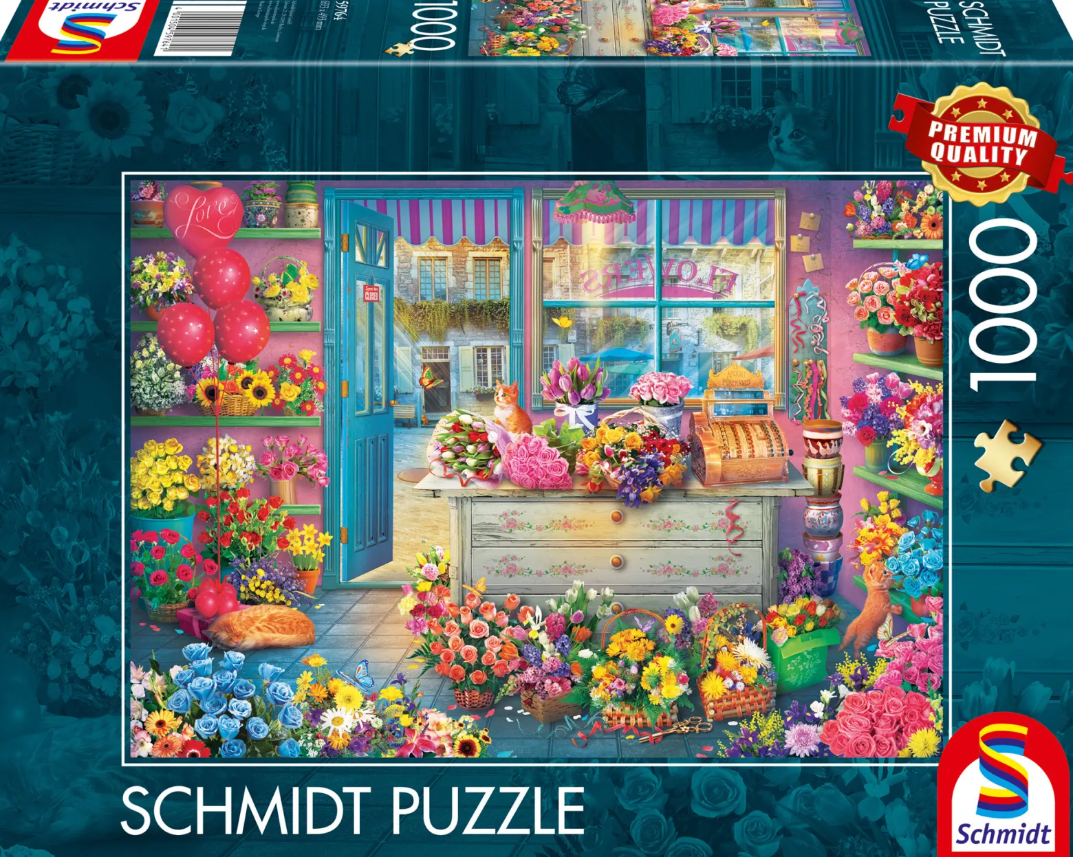 PQ Puzzle 1000 el. Kwiaciarnia