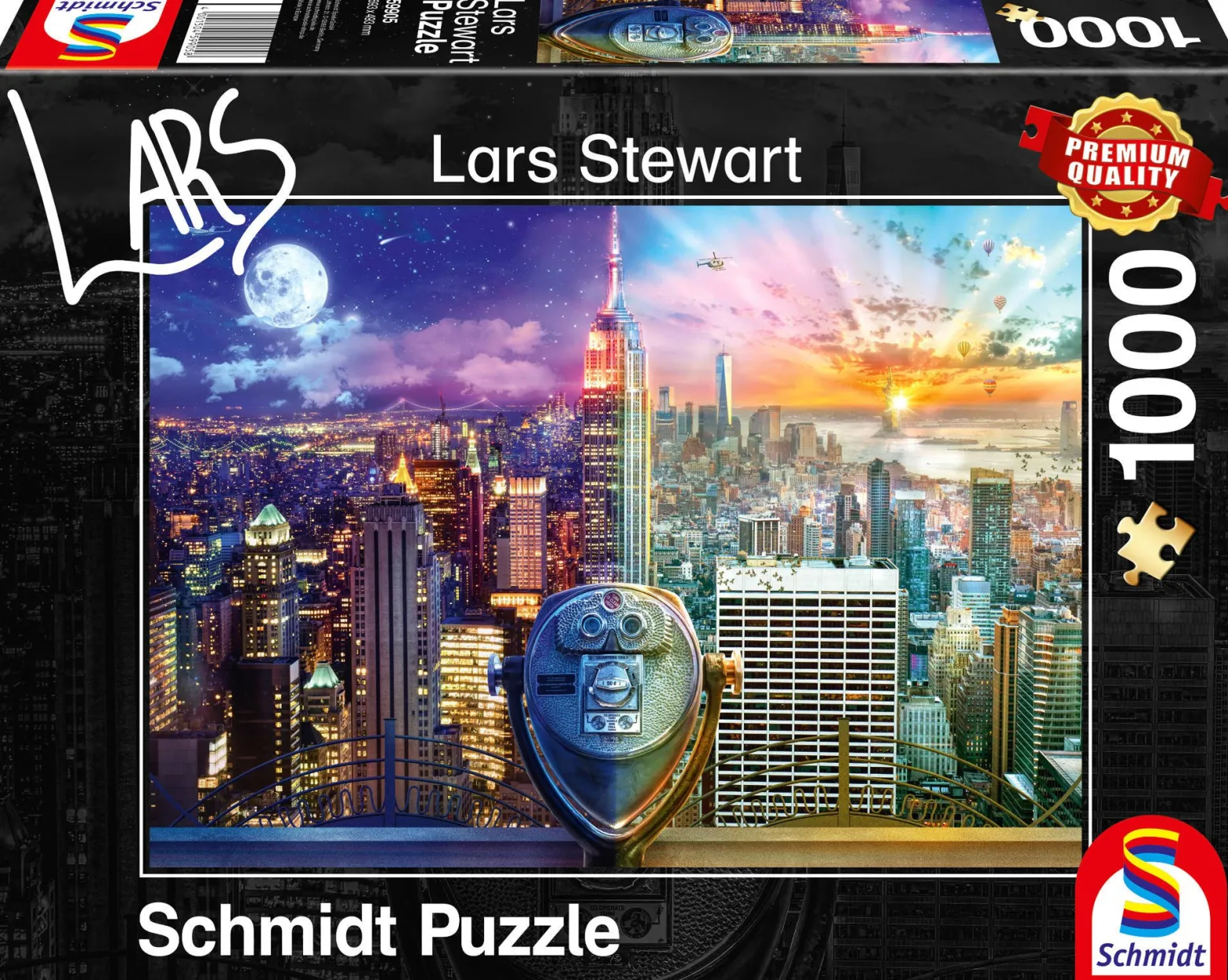 PQ Puzzle 1000 el. LARS STEWART Nowy Jork (Dzień / Noc)