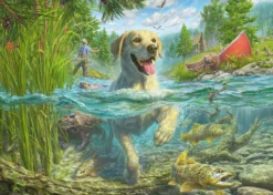 PQ Puzzle 1000 el. MARK FREDRICKSON Labrador na rybach