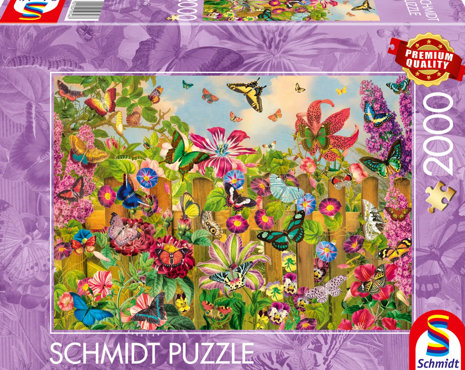 PQ Puzzle 2000 el. Ogród motyli