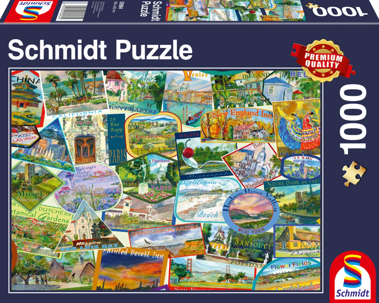 PQ Puzzle 1000 el. Pamiątki z podróży