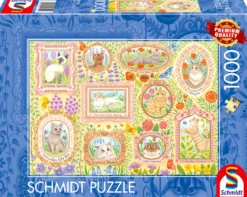 PQ Puzzle 1000 el. Portrety kociej socjety