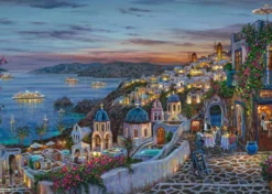 PQ Puzzle 1000 el. ROBERT FINALE Zachód słońca na Santorini / Grecja
