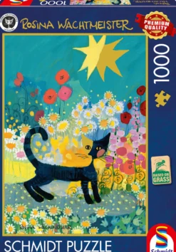 PQ Puzzle 1000 el. ROSINA WACHTMEISTER Kot w morzu kwiatów