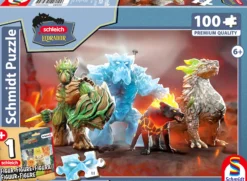 PQ Puzzle 100 el. SCHLEICH / ELDRADOR Stworzenia z Eldrador + figurka