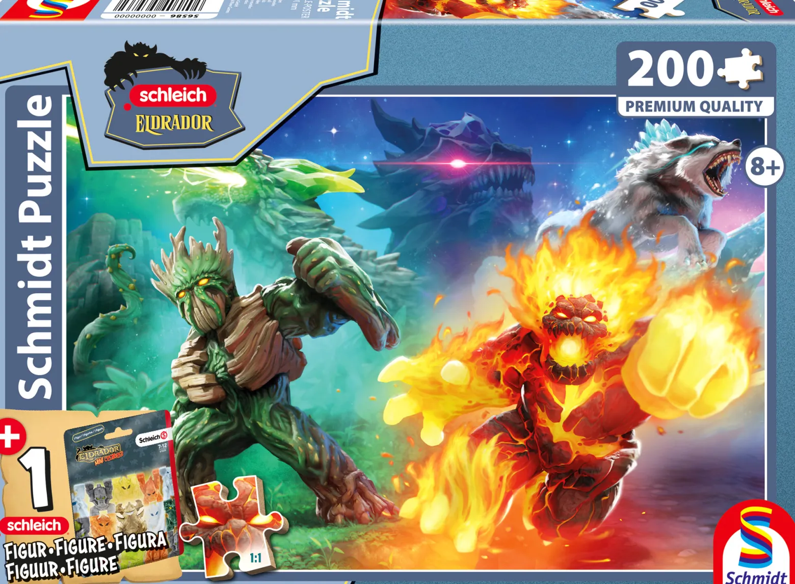 PQ Puzzle 200 el. SCHLEICH / ELDRADOR Wojna światów + figurka