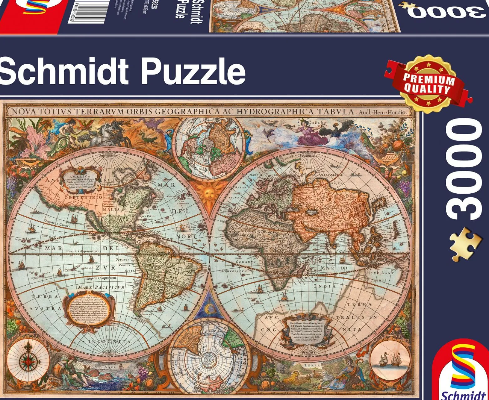 PQ Puzzle 3000 el. Starożytna mapa świata