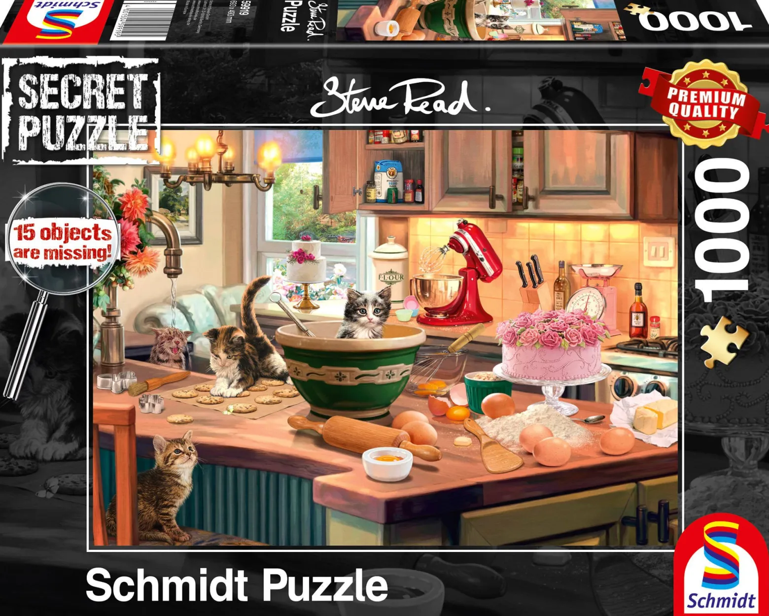 PQ Puzzle 1000 el. STEVE READ (Secret Puzzle) Przy kuchennym stole