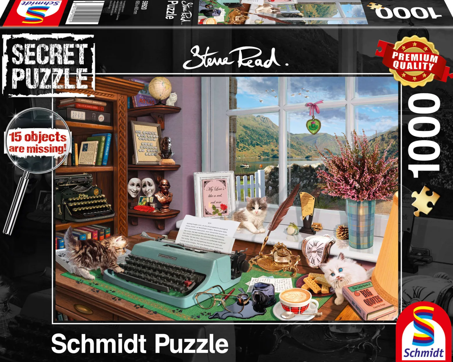 PQ Puzzle 1000 el. STEVE READ (Secret Puzzle) Na biurku