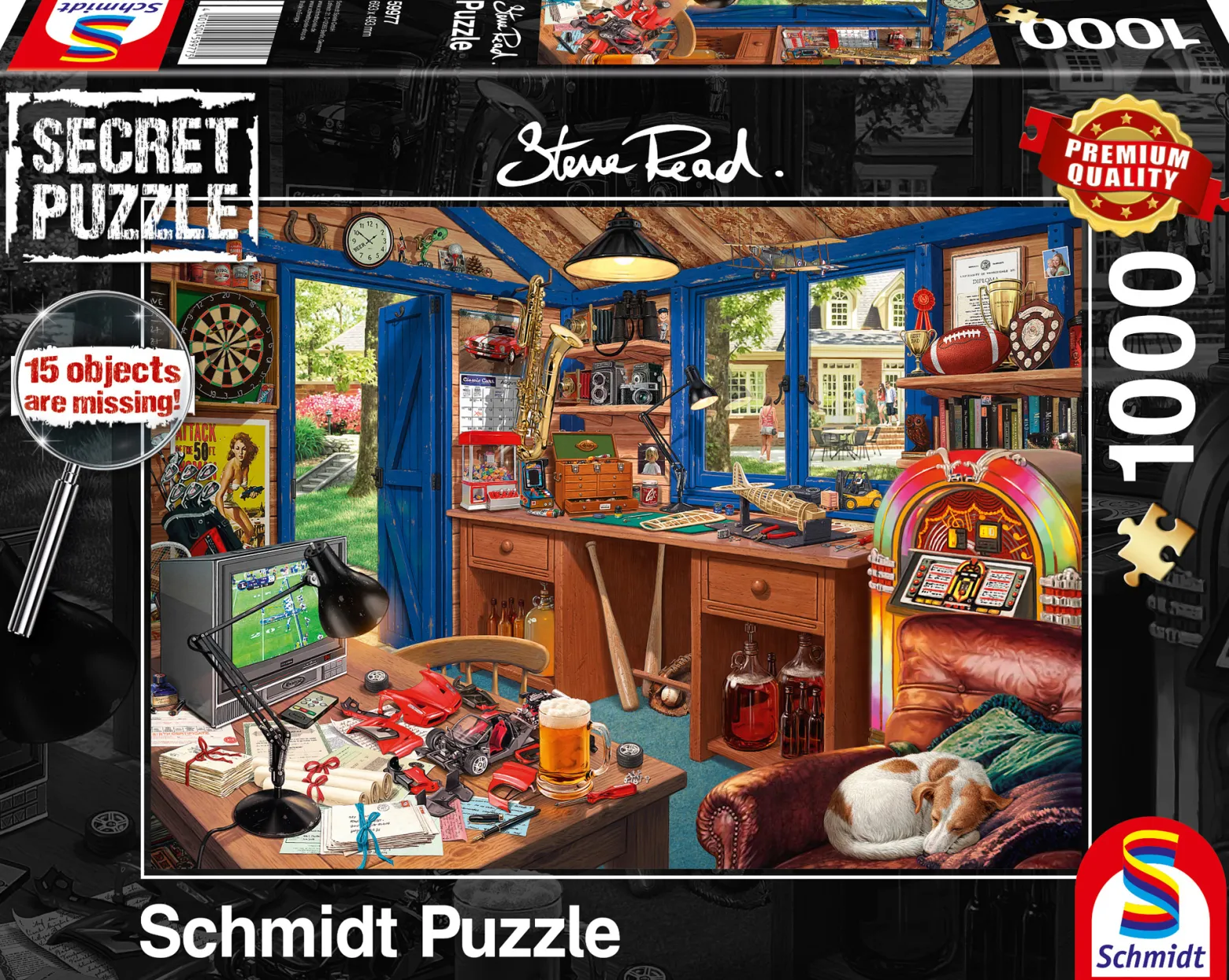 PQ Puzzle 1000 el. STEVE READ (Secret Puzzle) Warsztat taty