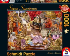 PQ Puzzle 1000 el. STEVE SUNDRAM Zwierzaki grają koncert (Music Mania)
