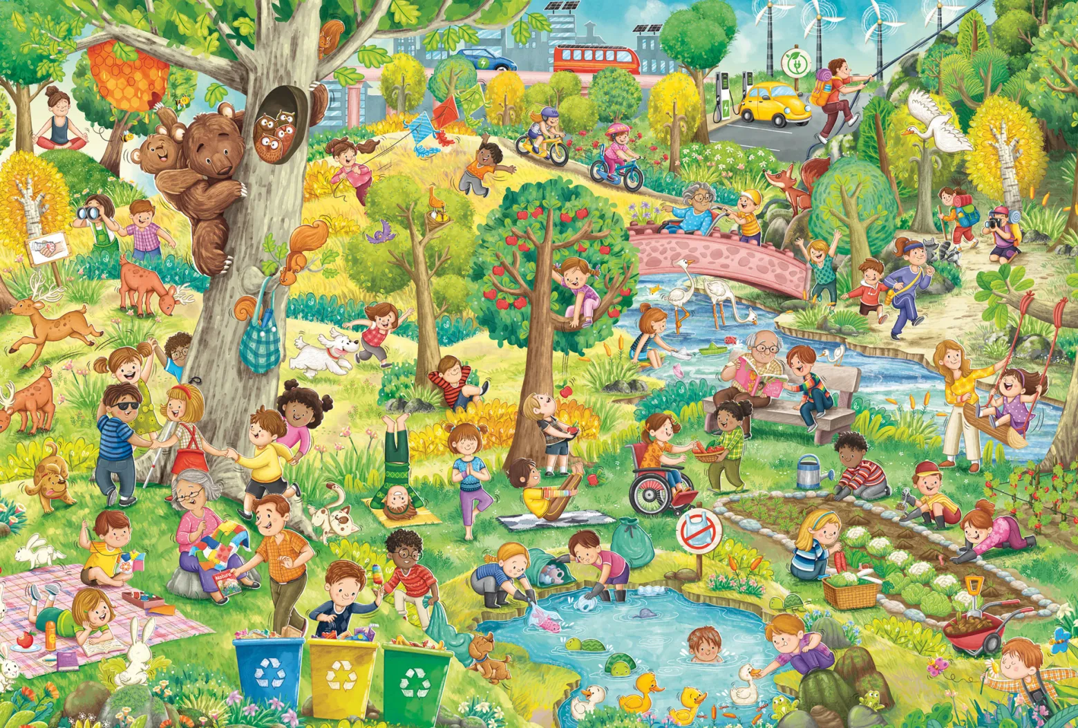 PQ Puzzle 150 el. Szczęśliwe dzieci, szczęśliwa planeta