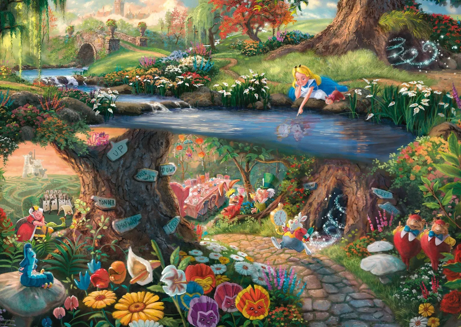 PQ Puzzle 1000 el. THOMAS KINKADE Alicja w Krainie Czarów (Disney)