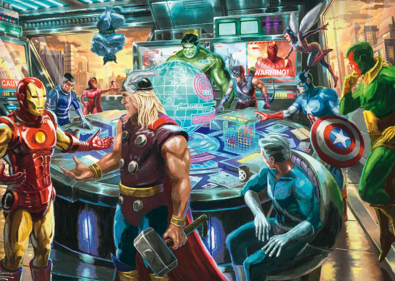 PQ Puzzle 1000 el. THOMAS KINKADE Avengers (Marvel)