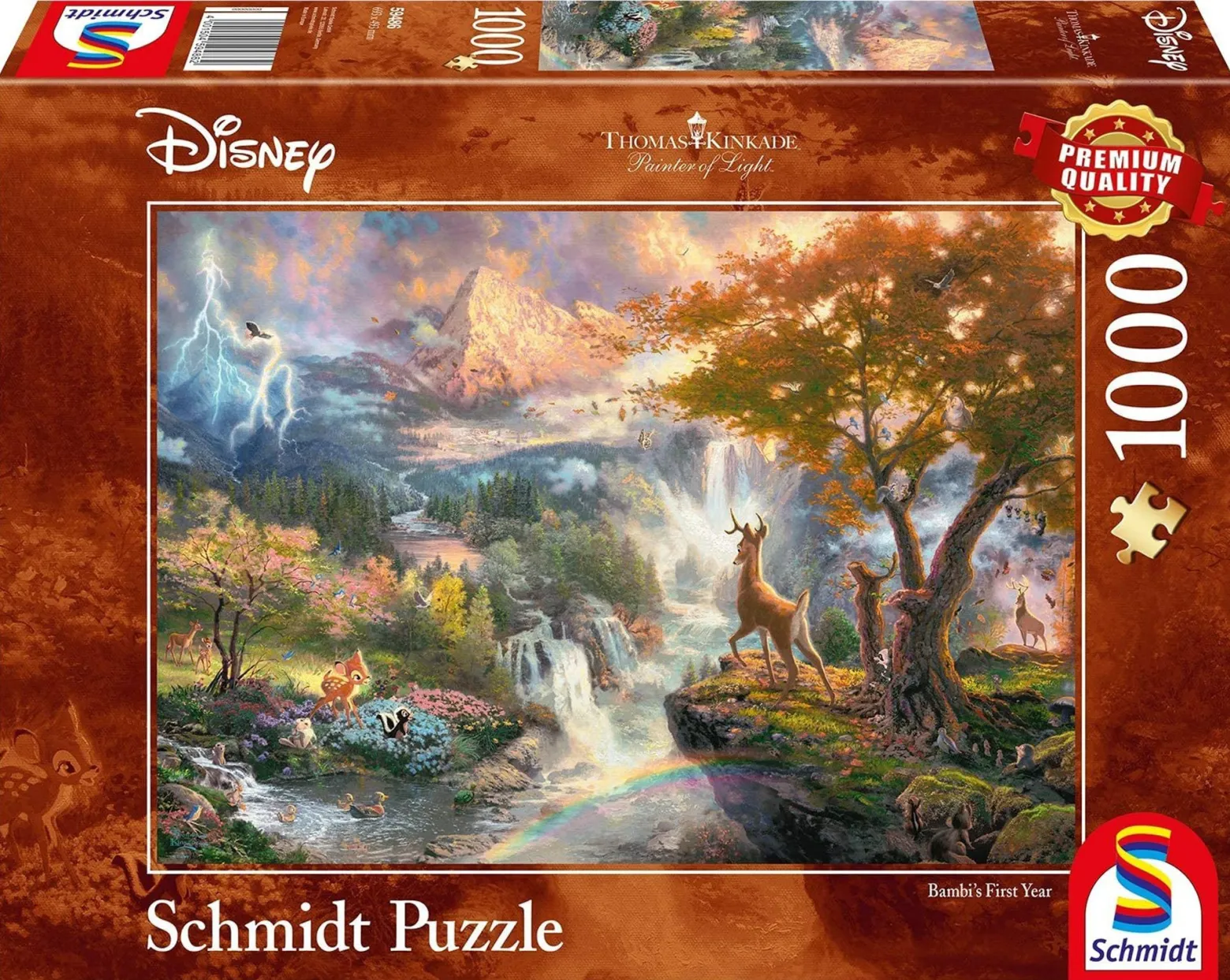PQ Puzzle 1000 el. THOMAS KINKADE Bambi (Disney)