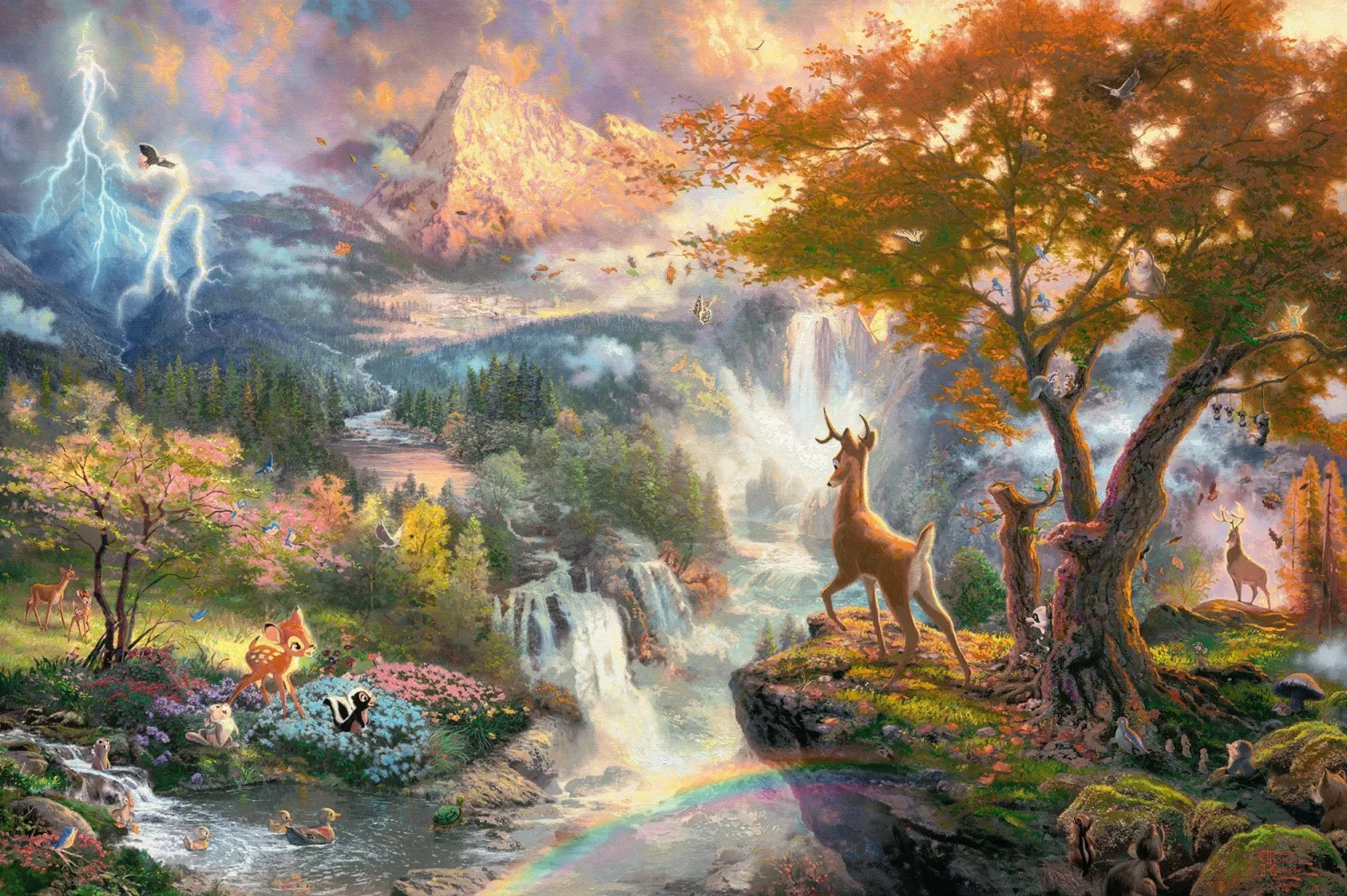 PQ Puzzle 1000 el. THOMAS KINKADE Bambi (Disney)