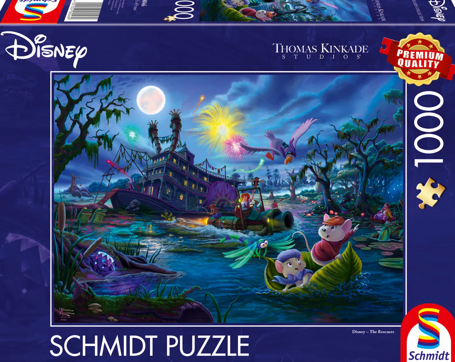 PQ Puzzle 1000 el. THOMAS KINKADE Bernard i Bianka (Disney)