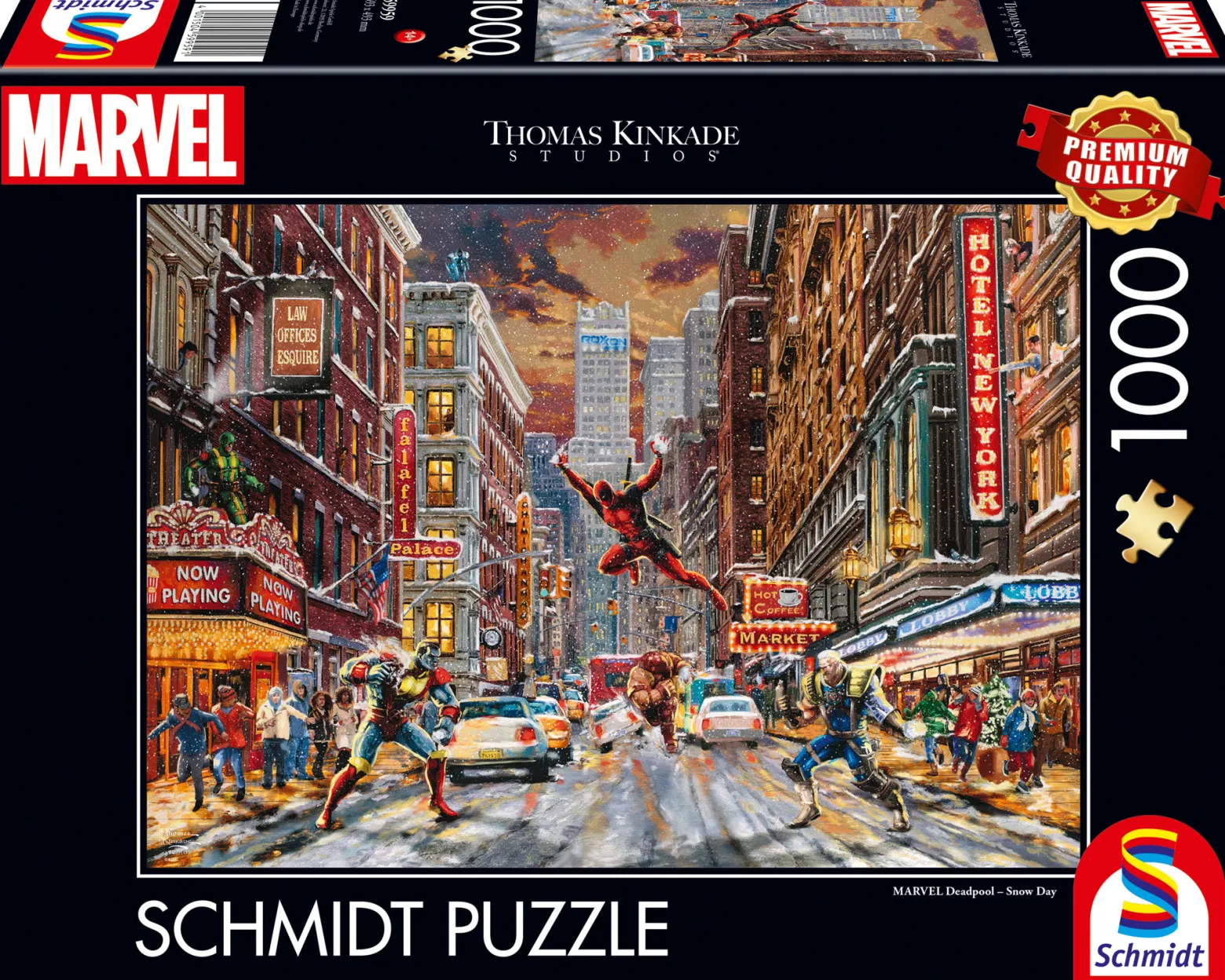 PQ Puzzle 1000 el. THOMAS KINKADE Deadpool (Marvel)