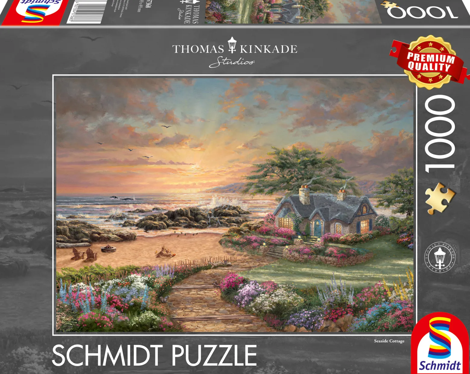 PQ Puzzle 1000 el. THOMAS KINKADE Dom nad morzem