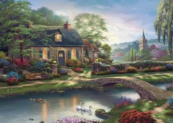 PQ Puzzle 1000 el. THOMAS KINKADE Domek nad strumykiem