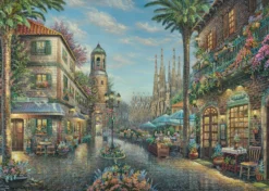 PQ Puzzle 1000 el. THOMAS KINKADE Hiszpańska uliczka