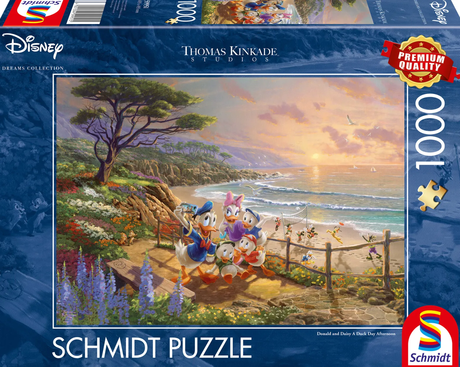 PQ Puzzle 1000 el. THOMAS KINKADE Kaczor Donald & Daisy (Disney)