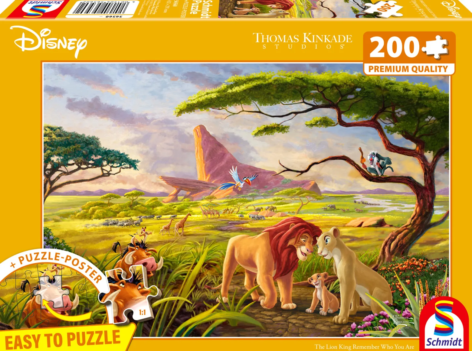 PQ Puzzle 200 el. THOMAS KINKADE Król Lew (Disney)