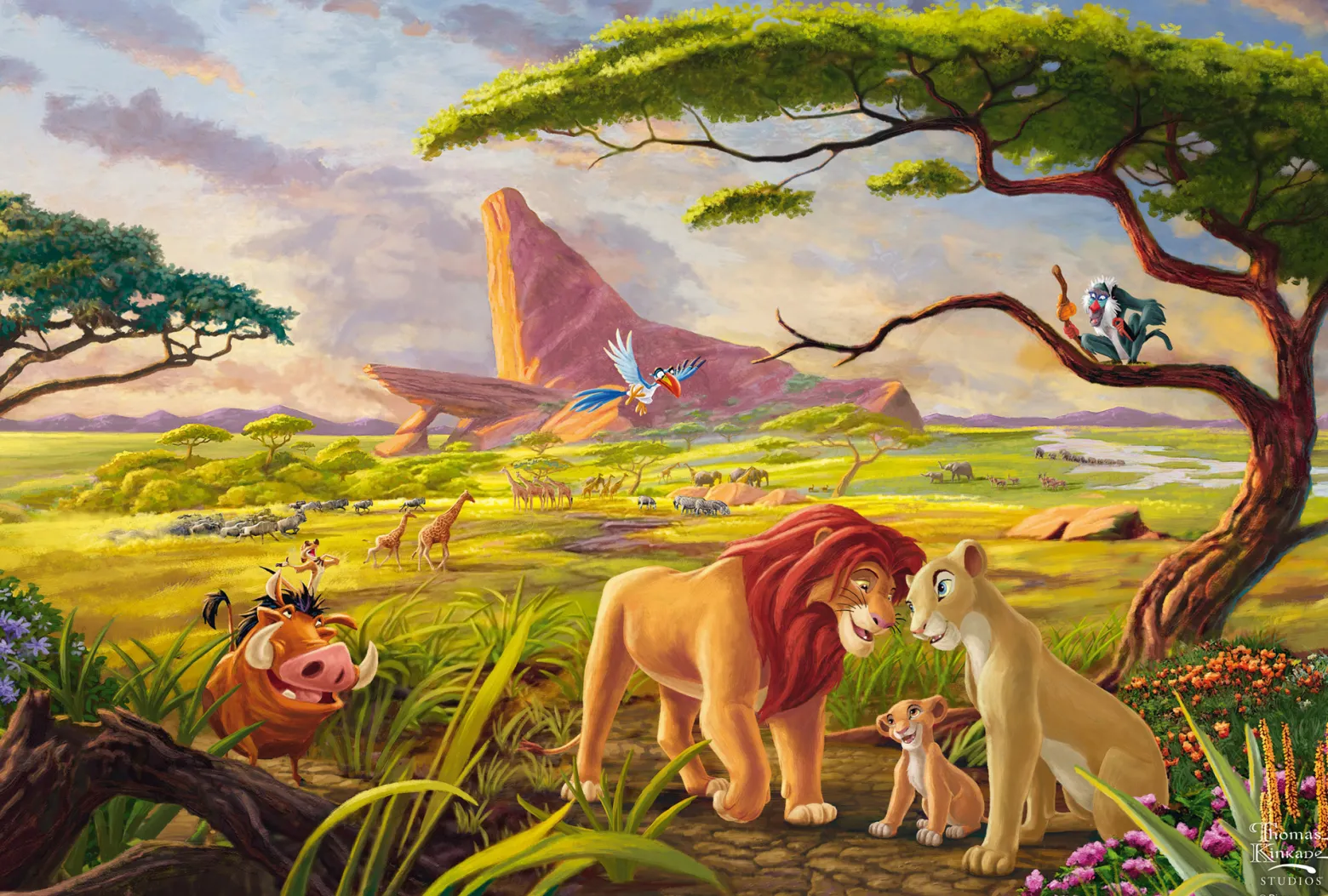 PQ Puzzle 200 el. THOMAS KINKADE Król Lew (Disney)