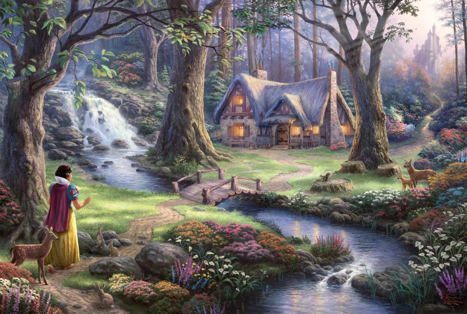 PQ Puzzle 1000 el. THOMAS KINKADE Królewna Śnieżka (Disney)
