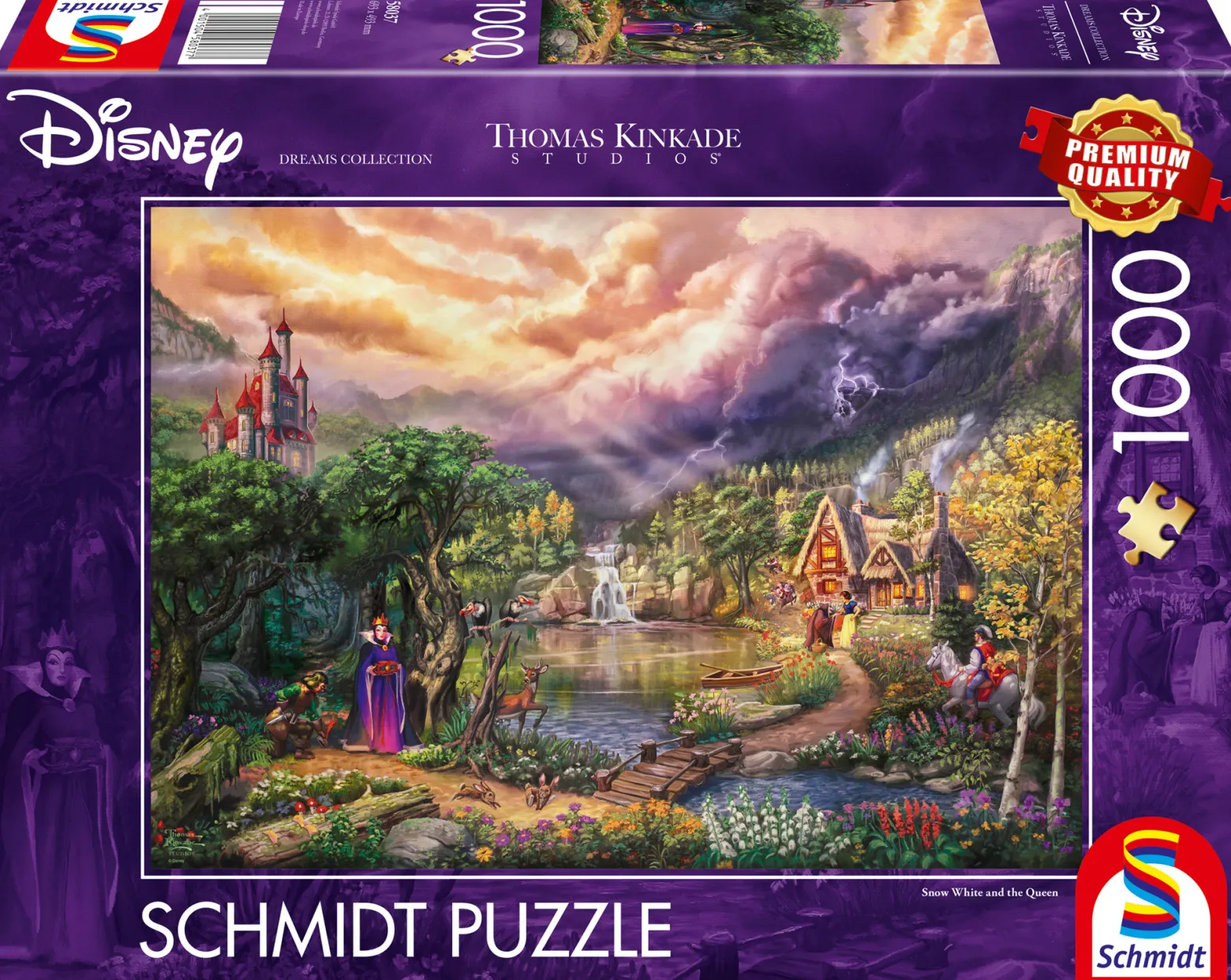 PQ Puzzle 1000 el. THOMAS KINKADE Królewna Śnieżka i Zła Królowa (Disney)