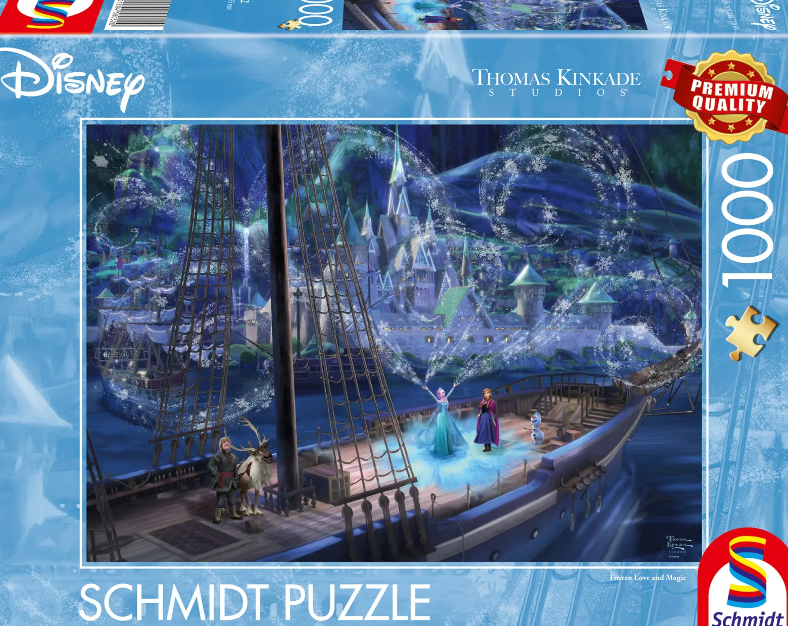 PQ Puzzle 1000 el. THOMAS KINKADE Kraina Lodu: Miłość i magia (Disney)