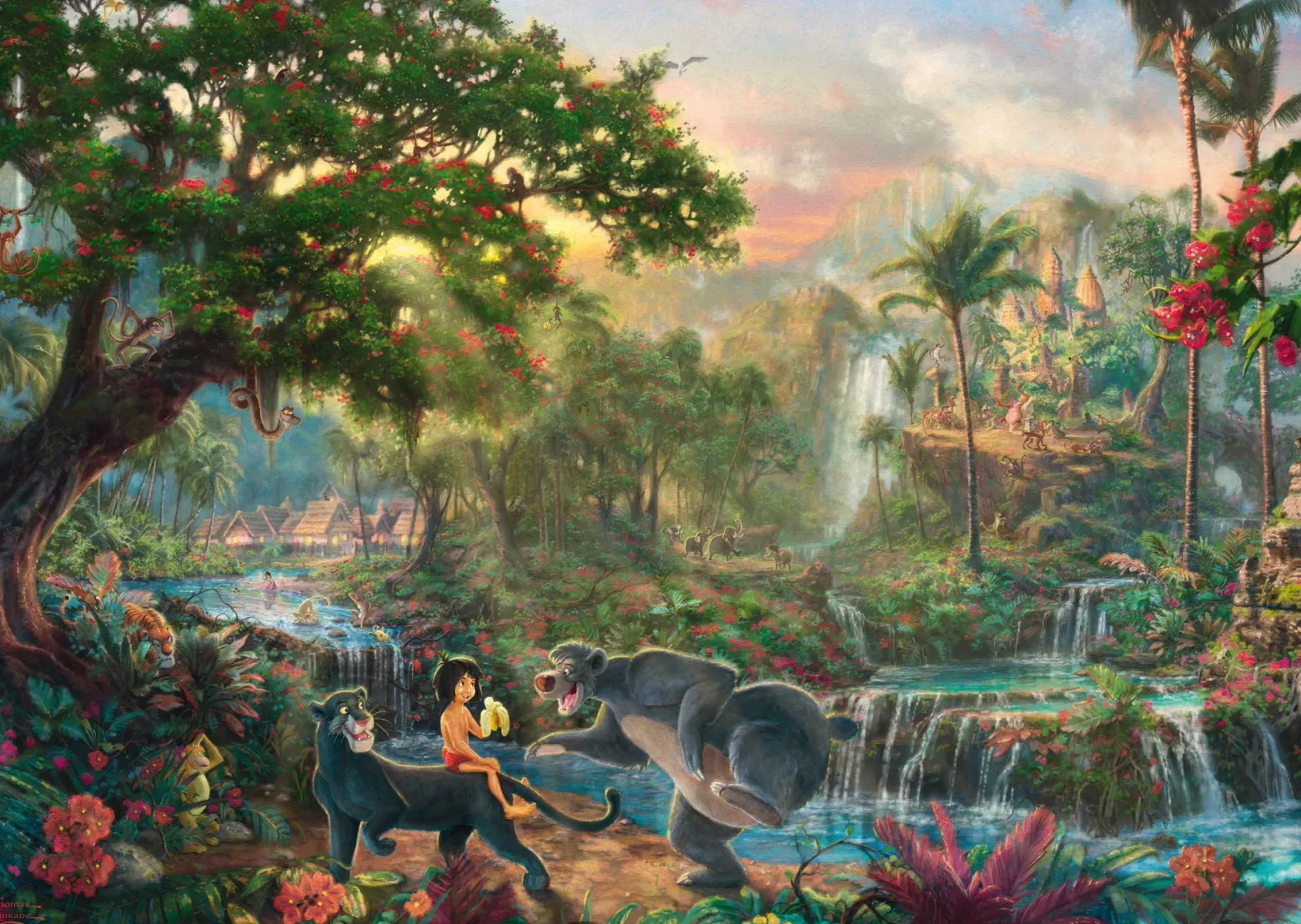 PQ Puzzle 1000 el. THOMAS KINKADE Księga dżungli (Disney)
