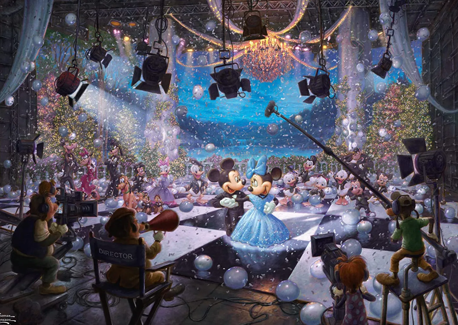 PQ Puzzle 1000 el. THOMAS KINKADE 100 lat Disneya - Jubileuszowy taniec (Disney)
