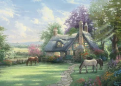 PQ Puzzle 500 el. THOMAS KINKADE Letni dzień (puszka)