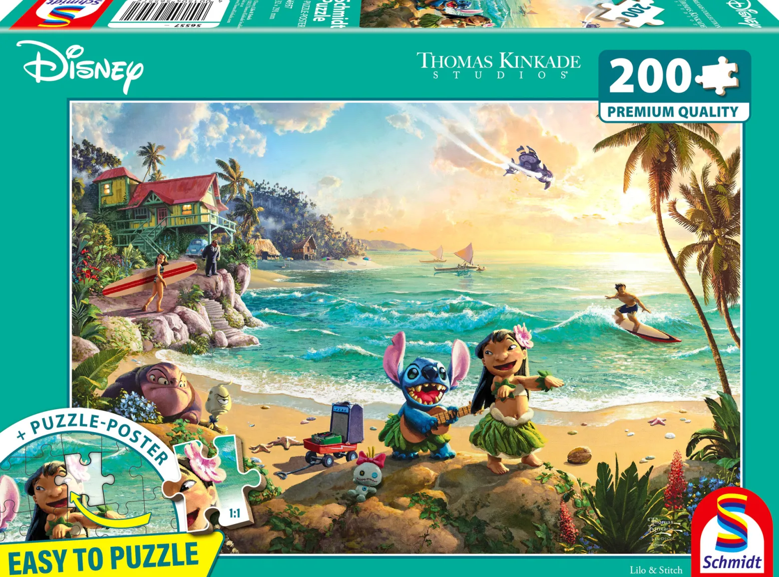 PQ Puzzle 200 el. THOMAS KINKADE Lilo & Stich (Disney)