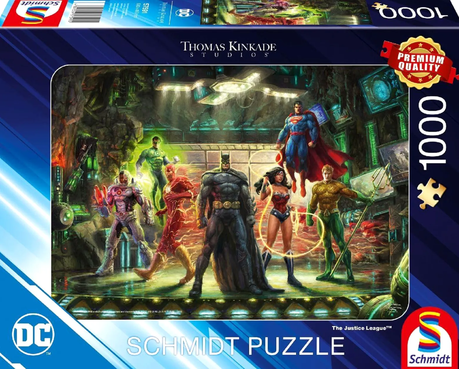 PQ Puzzle 1000 el. THOMAS KINKADE Liga Sprawiedliwości (DC)