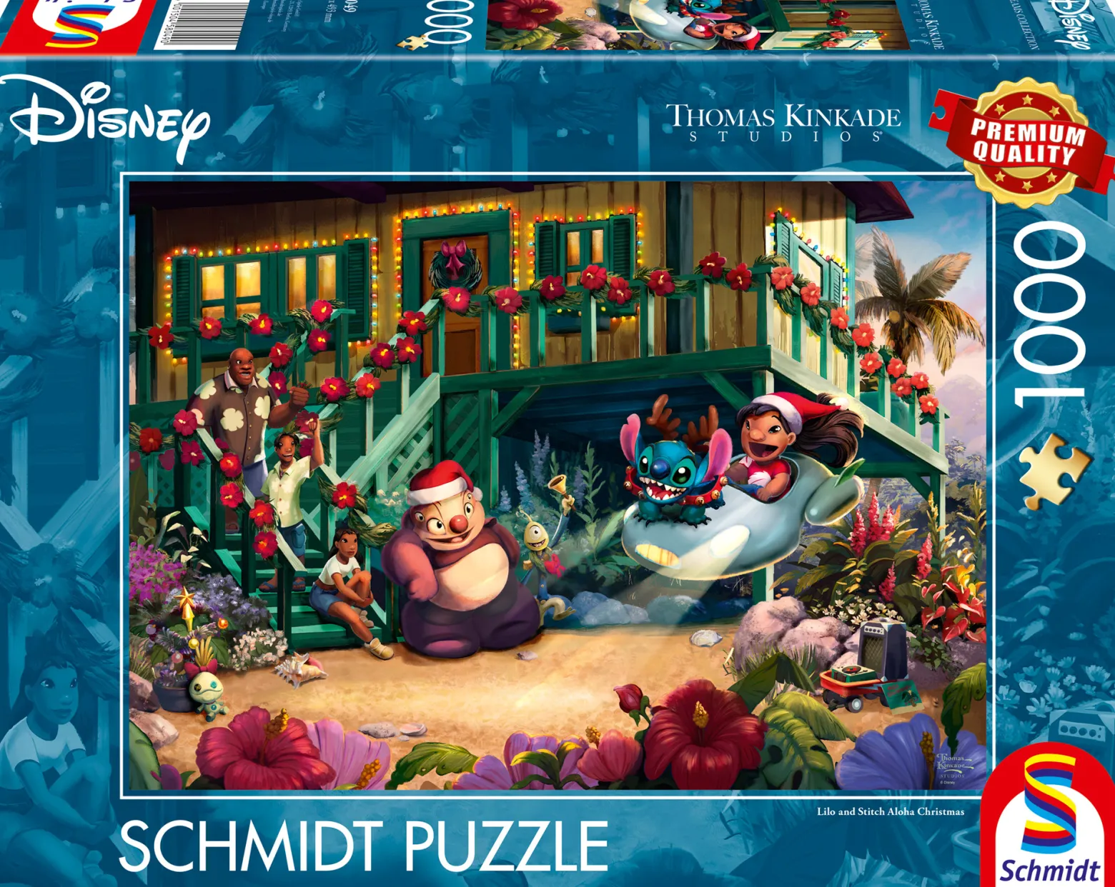 PQ Puzzle 1000 el. THOMAS KINKADE Lilo & Stich Święta w duchu Aloha (Disney)