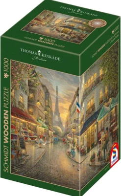 PQ Puzzle 1000 el. THOMAS KINKADE Malowniczy Paryż (drewniane)