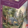 PQ Puzzle 1000 el. THOMAS KINKADE Miasteczko nad rzeką (drewniane)
