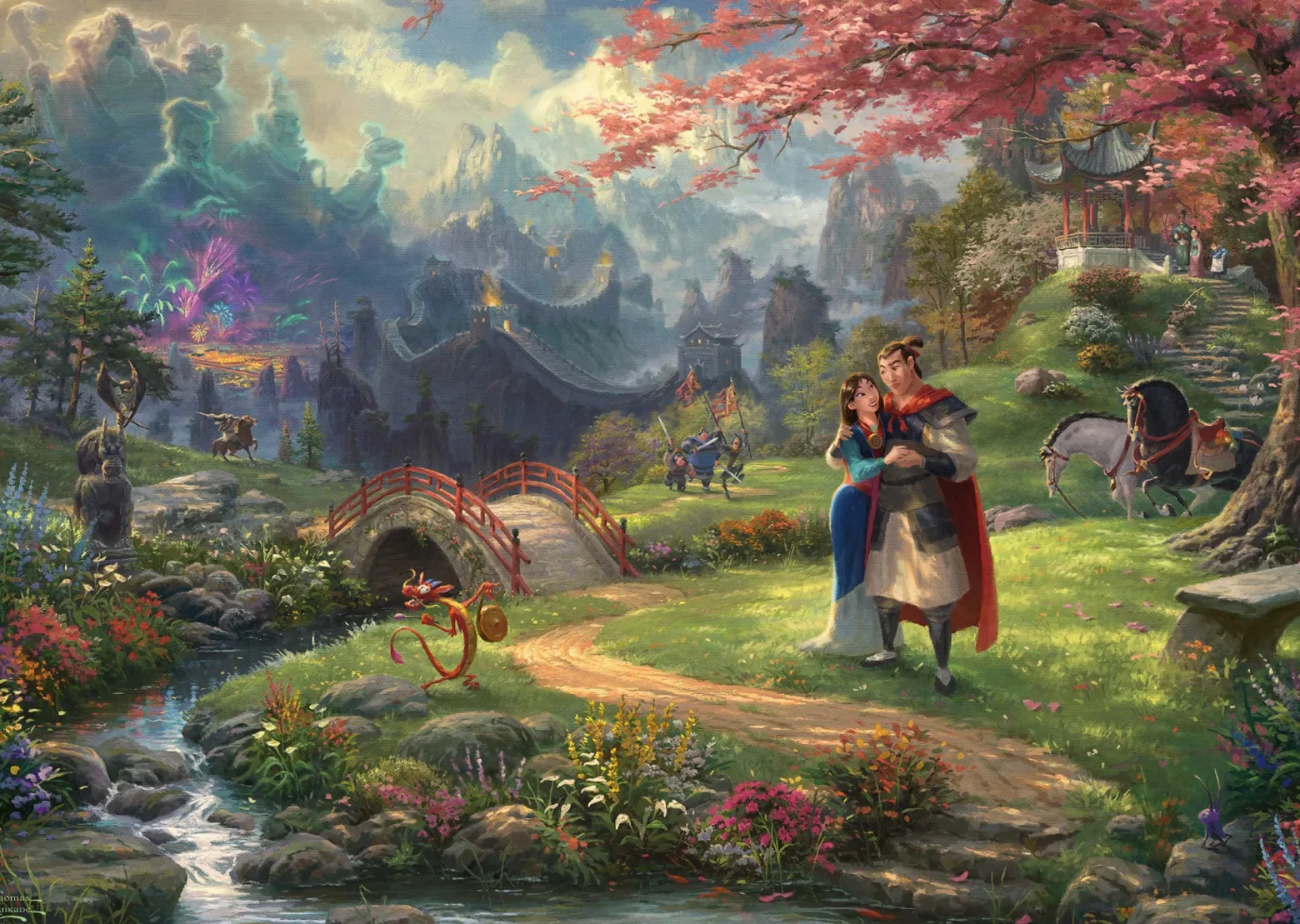PQ Puzzle 1000 el. THOMAS KINKADE Mulan (Disney)
