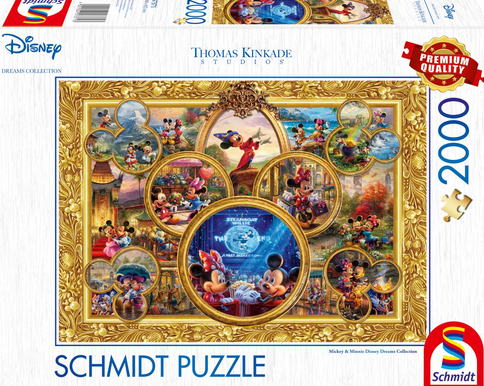 PQ Puzzle 2000 el. THOMAS KINKADE Myszka Miki & Minnie (Disney)