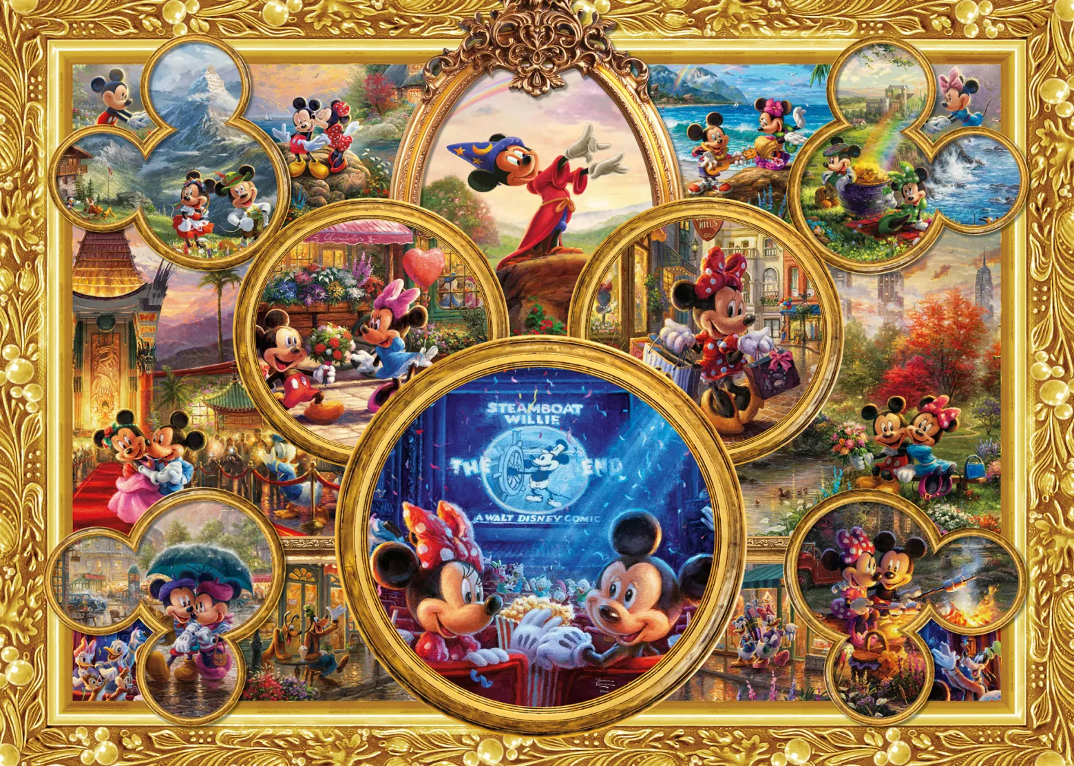 PQ Puzzle 2000 el. THOMAS KINKADE Myszka Miki & Minnie (Disney)