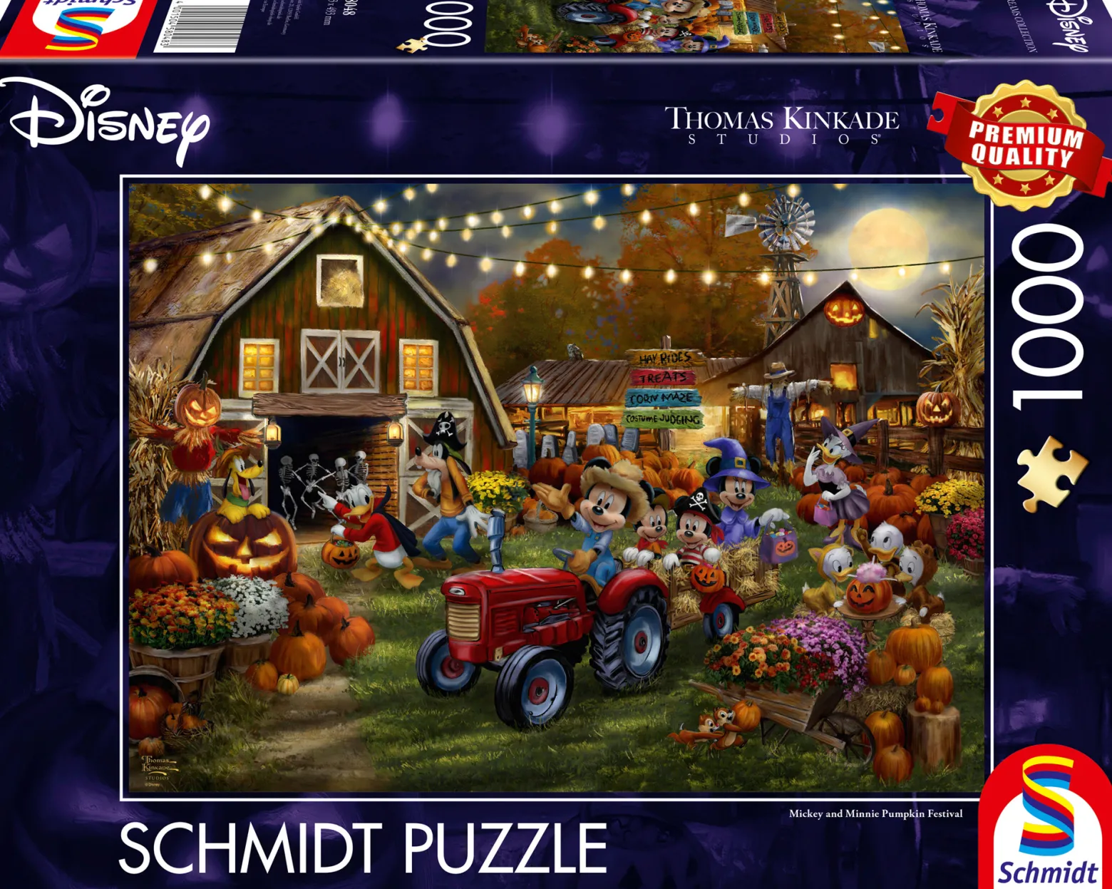 PQ Puzzle 1000 el. THOMAS KINKADE Myszka Miki & Minnie Festiwal dyni (Disney)